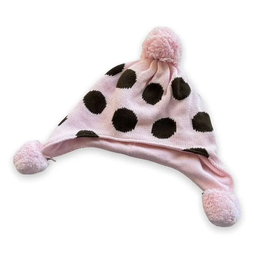Gymboree Girls Hat Sz 5 6 7 Sweeter Than‎ Chocolate Parfait Pink Brown Polka Dot